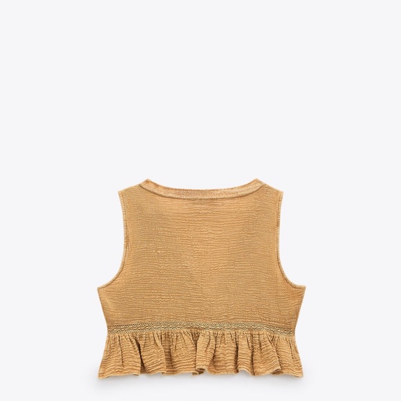 ZARA Ruffled Crop Top - Picture 4 of 7